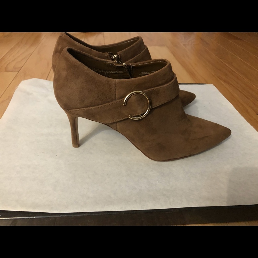 Worn once. Nine West Suede Ankle Boot Stiletto